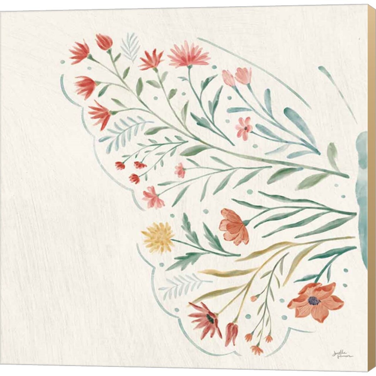 Wildflower Vibes VI No Words by Janelle Penner 12" x 12" Canvas Wall Art